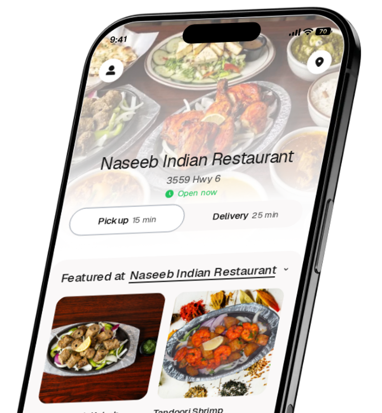 Naseeb Indian Restaurant app preview