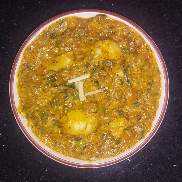 Malai Methi Aloo.
