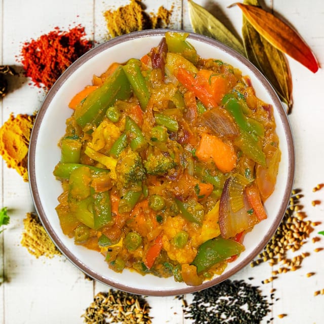 Vegetable Jalfrezi.