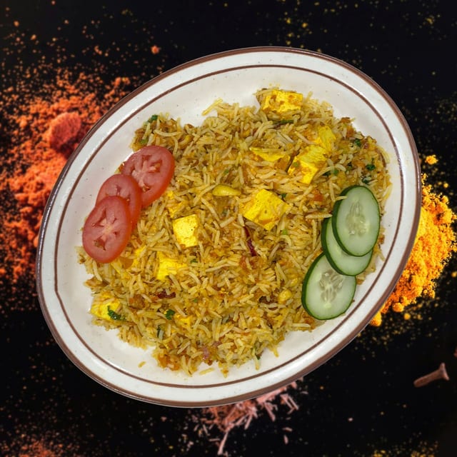 Paneer Biryani.