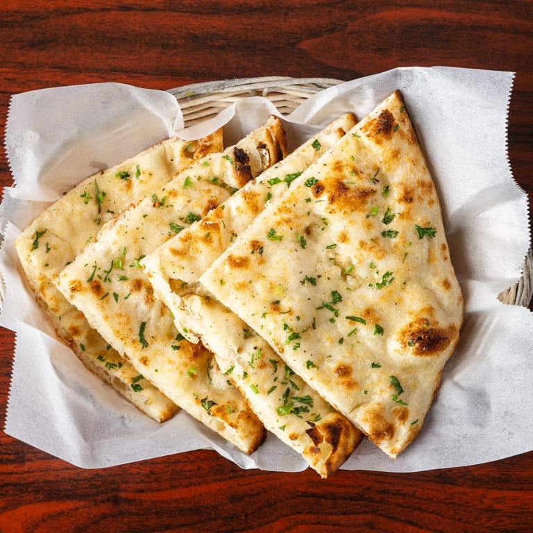 Delicious Garlic Naan Awaits
