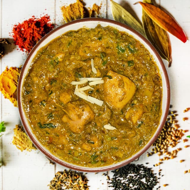 Methi Chicken.